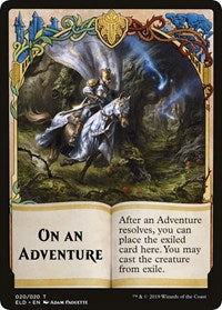 On An Adventure // Spirit Double-sided Token (Challenger 2020) [Unique and Miscellaneous Promos] | Magic Magpie