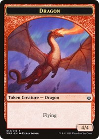 Dragon // Spirit Double-sided Token (Challenger 2020) [Unique and Miscellaneous Promos] | Magic Magpie