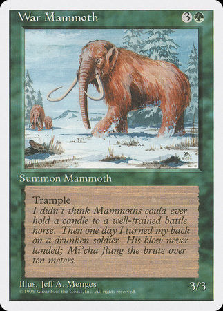 War Mammoth [Fourth Edition] | Magic Magpie