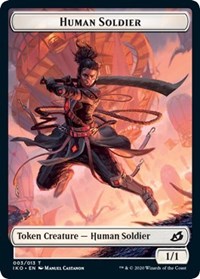 Human Soldier (003) // Zombie Double-sided Token [Commander 2020] | Magic Magpie
