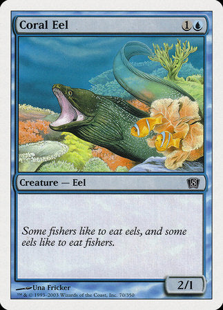 Coral Eel [Eighth Edition] | Magic Magpie