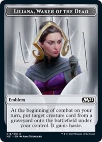 Emblem - Liliana, Waker of the Dead [Core Set 2021] | Magic Magpie