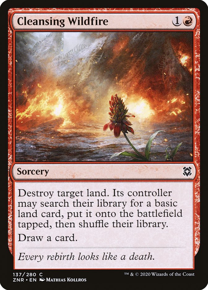 Cleansing Wildfire [Zendikar Rising] | Magic Magpie