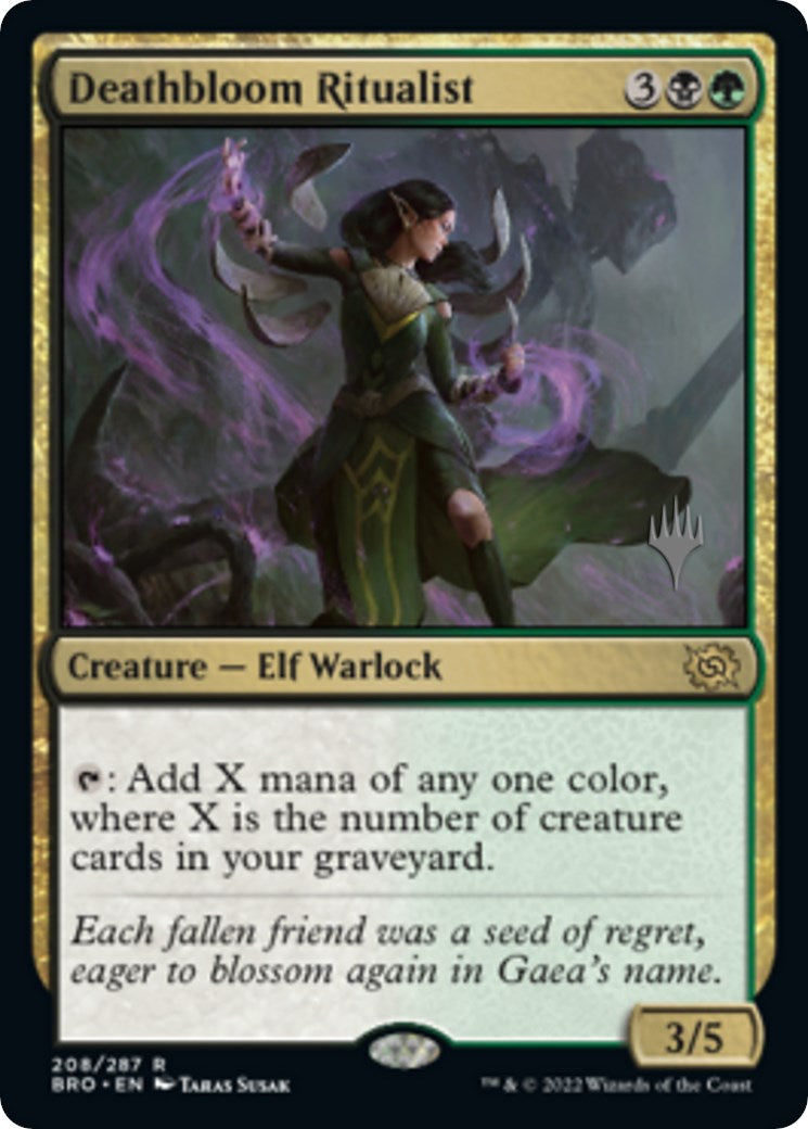 Deathbloom Ritualist (Promo Pack) [The Brothers' War Promos] | Magic Magpie