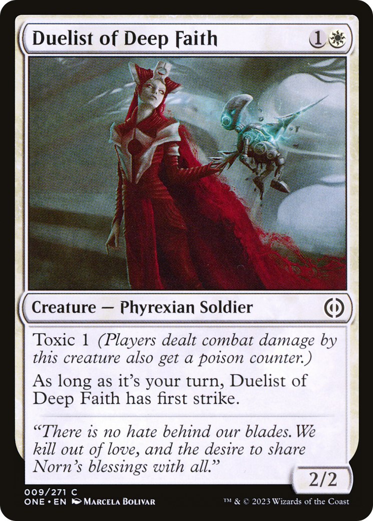 Duelist of Deep Faith [Phyrexia: All Will Be One] | Magic Magpie