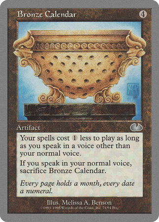 Bronze Calendar [Unglued] | Magic Magpie