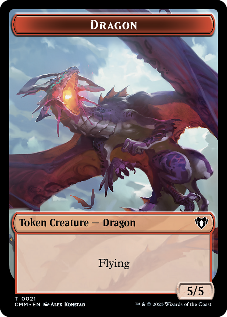 Dragon Token (21) [Commander Masters Tokens] | Magic Magpie