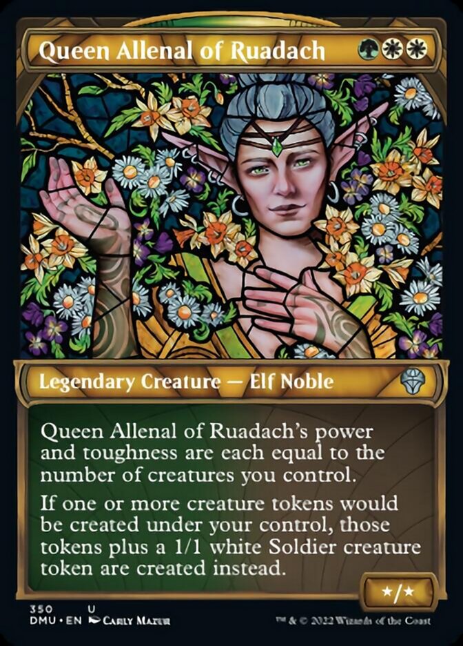 Queen Allenal of Ruadach (Showcase Textured) [Dominaria United] | Magic Magpie