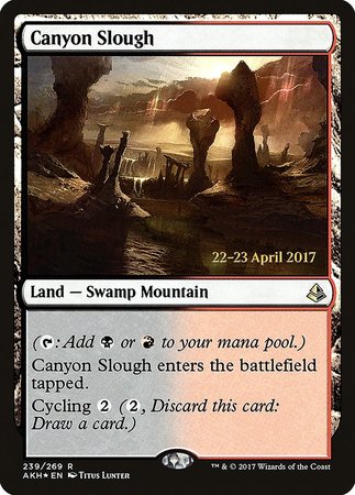 Canyon Slough [Amonkhet Promos] | Magic Magpie