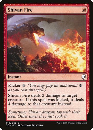 Shivan Fire [Dominaria] | Magic Magpie