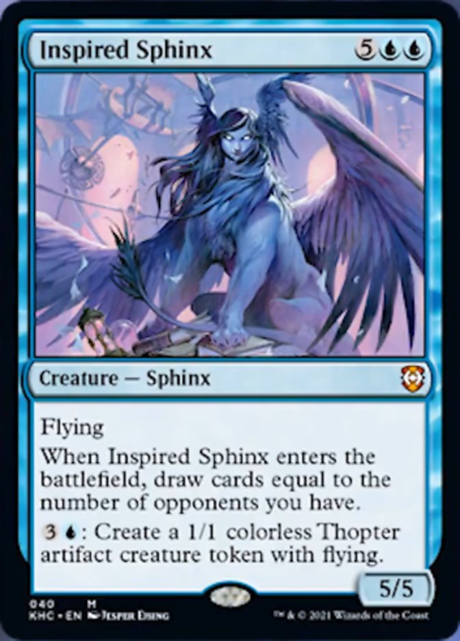 Inspired Sphinx [Kaldheim Commander] | Magic Magpie