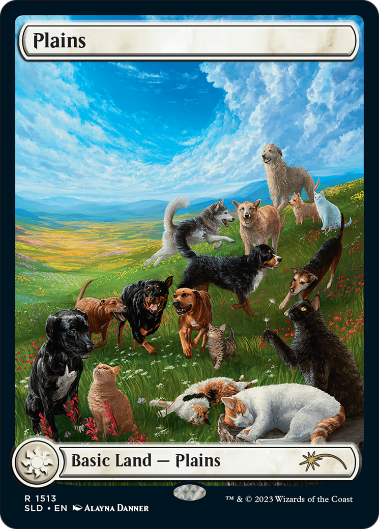 Plains (1513) [Secret Lair Commander Deck: Raining Cats and Dogs] | Magic Magpie