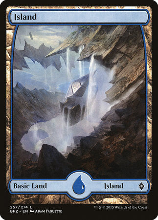 Island (257) - Full Art [Battle for Zendikar] | Magic Magpie