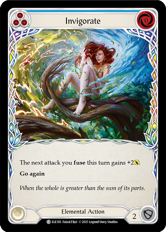 Invigorate (Blue) [ELE105] (Tales of Aria)  1st Edition Rainbow Foil | Magic Magpie