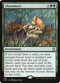 Abundance [Zendikar Rising Commander] | Magic Magpie