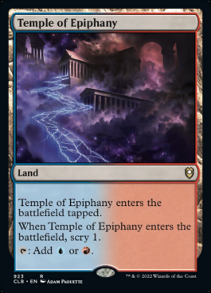 Temple of Epiphany [Commander Legends: Battle for Baldur's Gate] | Magic Magpie