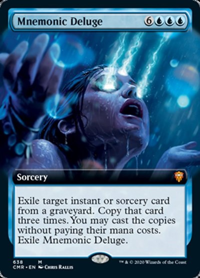 Mnemonic Deluge (Extended Art) [Commander Legends] | Magic Magpie