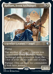 Radiant, Serra Archangel (Foil Etched) [Commander Legends] | Magic Magpie