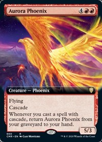 Aurora Phoenix (Extended Art) [Commander Legends] | Magic Magpie