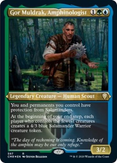 Gor Muldrak, Amphinologist (Foil Etched) [Commander Legends] | Magic Magpie