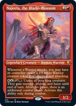 Najeela, the Blade-Blossom (Foil Etched) [Commander Legends] | Magic Magpie