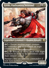 Livio, Oathsworn Sentinel (Foil Etched) [Commander Legends] | Magic Magpie