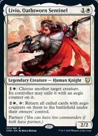 Livio, Oathsworn Sentinel [Commander Legends] | Magic Magpie