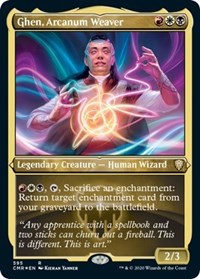 Ghen, Arcanum Weaver (Foil Etched) [Commander Legends] | Magic Magpie