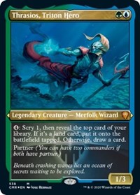 Thrasios, Triton Hero (Foil Etched) [Commander Legends] | Magic Magpie