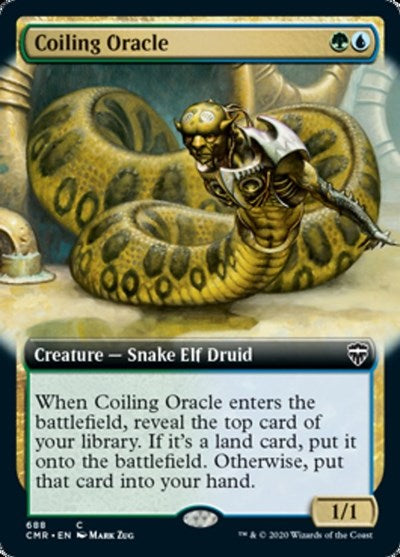 Coiling Oracle (Extended Art) [Commander Legends] | Magic Magpie
