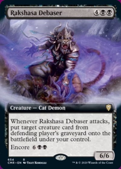 Rakshasa Debaser (Extended Art) [Commander Legends] | Magic Magpie