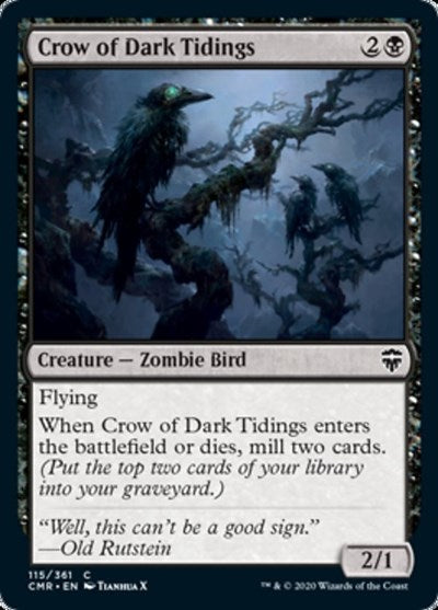 Crow of Dark Tidings [Commander Legends] | Magic Magpie
