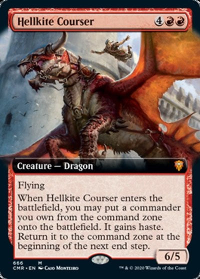 Hellkite Courser (Extended Art) [Commander Legends] | Magic Magpie