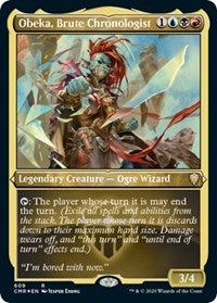 Obeka, Brute Chronologist (Foil Etched) [Commander Legends] | Magic Magpie
