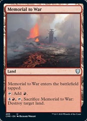 Memorial to War [Commander Legends] | Magic Magpie