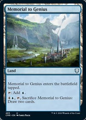 Memorial to Genius [Commander Legends] | Magic Magpie