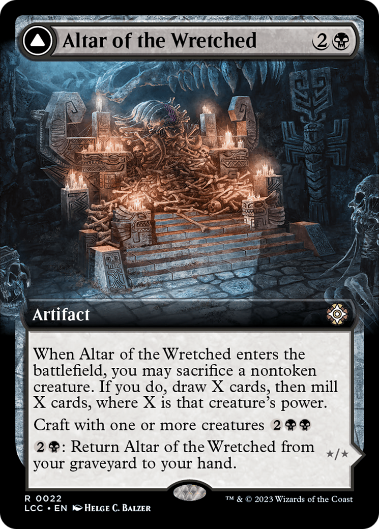 Altar of the Wretched // Wretched Bonemass (Extended Art) [The Lost Caverns of Ixalan Commander] | Magic Magpie