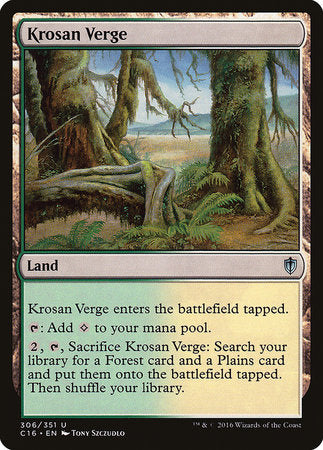 Krosan Verge [Commander 2016] | Magic Magpie