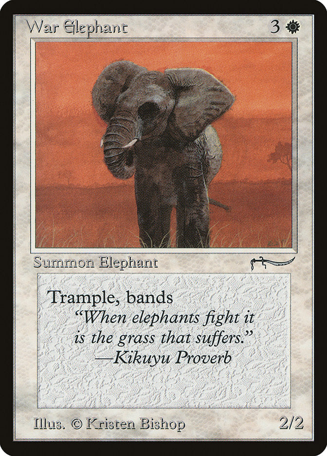 War Elephant (Light Mana Cost) [Arabian Nights] | Magic Magpie