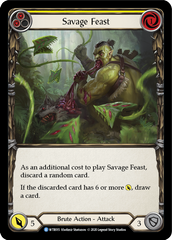 Savage Feast (Yellow) [U-WTR015] (Welcome to Rathe Unlimited)  Unlimited Rainbow Foil | Magic Magpie