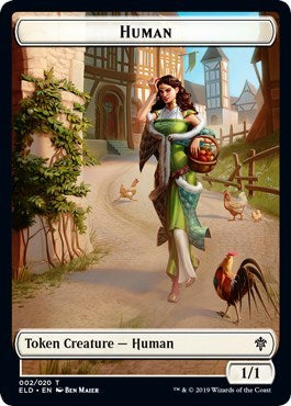 Human // Beast Double-sided Token (Challenger 2021) [Unique and Miscellaneous Promos] | Magic Magpie