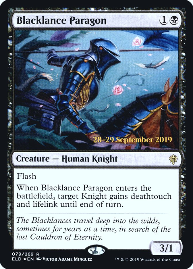 Blacklance Paragon  [Throne of Eldraine Prerelease Promos] | Magic Magpie