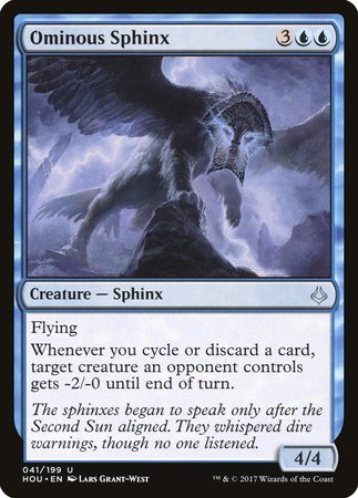 Ominous Sphinx [Hour of Devastation] | Magic Magpie
