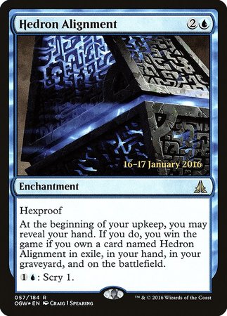 Hedron Alignment [Oath of the Gatewatch Promos] | Magic Magpie