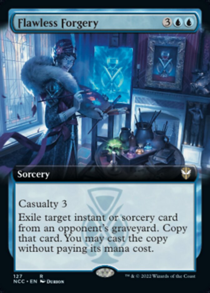 Flawless Forgery (Extended Art) [Streets of New Capenna Commander] | Magic Magpie