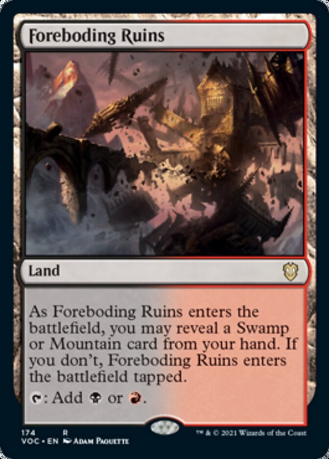 Foreboding Ruins [Innistrad: Crimson Vow Commander] | Magic Magpie