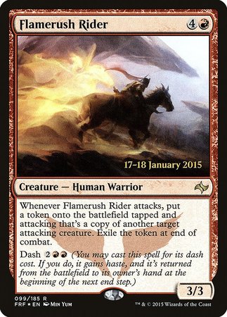 Flamerush Rider [Fate Reforged Promos] | Magic Magpie