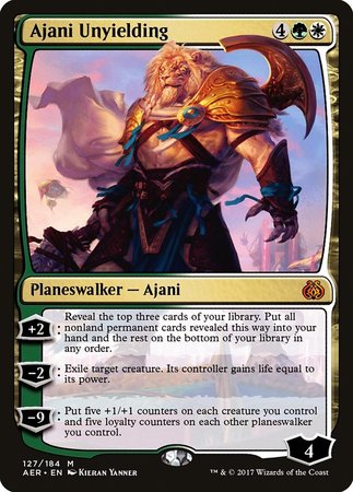 Ajani Unyielding [Aether Revolt] | Magic Magpie