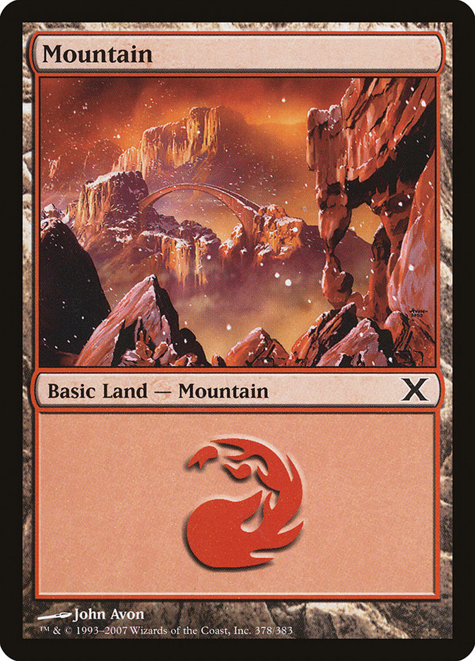 Mountain (378) [Tenth Edition] | Magic Magpie