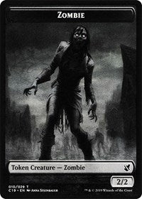 Zombie (010) // Zombie (011) Double-sided Token [Commander 2019 Tokens] | Magic Magpie